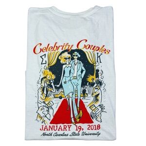 Sigma Kappa Sorority NC State University Wolfpack Greek Adult Pocket t-shirt L